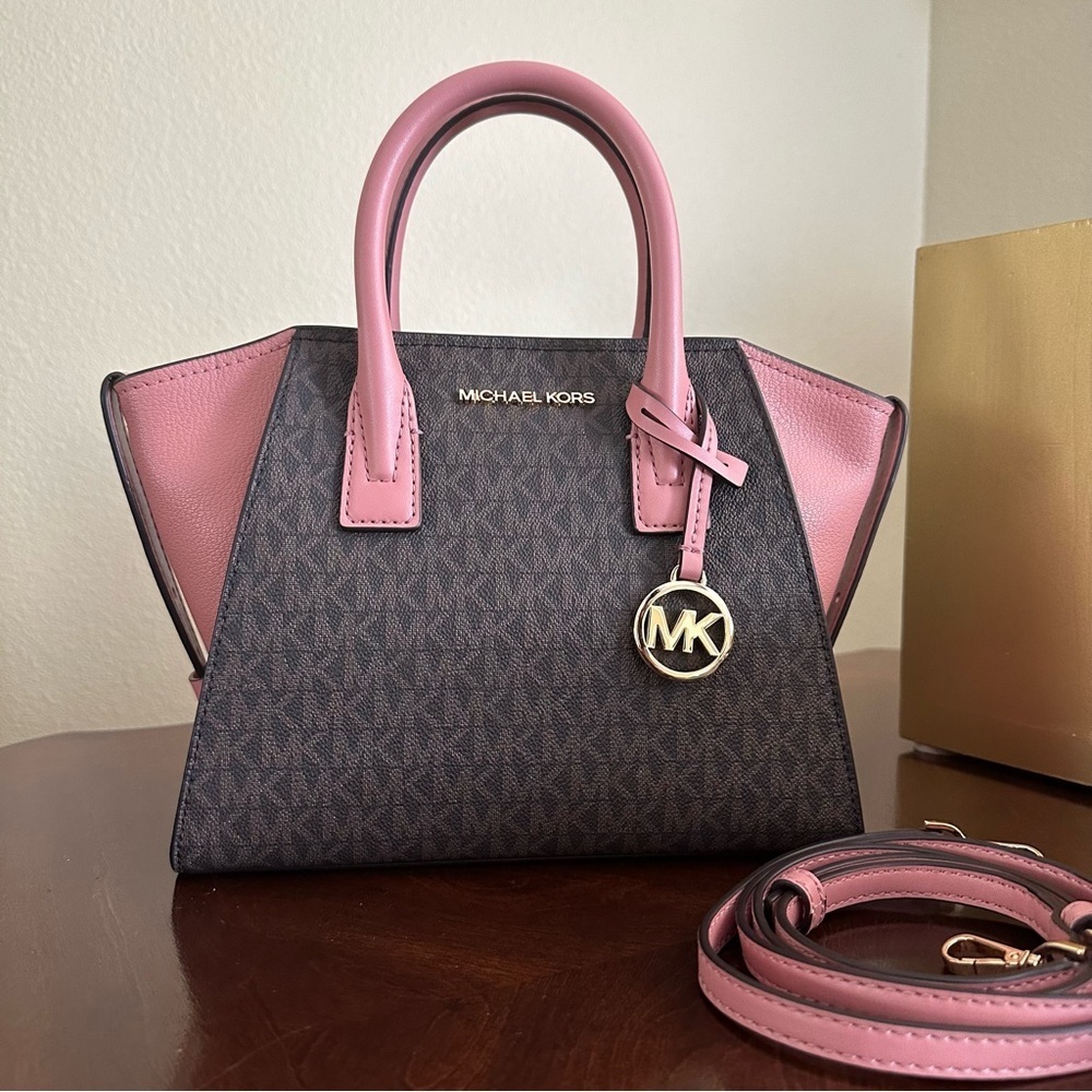 New Michael  Kors Avril small satchel bag - Picture 12 of 14